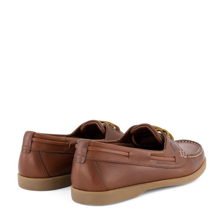 Exmouth Women - Boat shoes - Leather - Brown BD