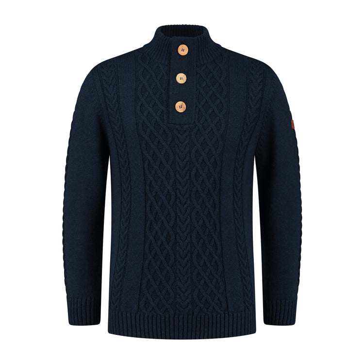 Falun Men - Knitted jumper - Navy F