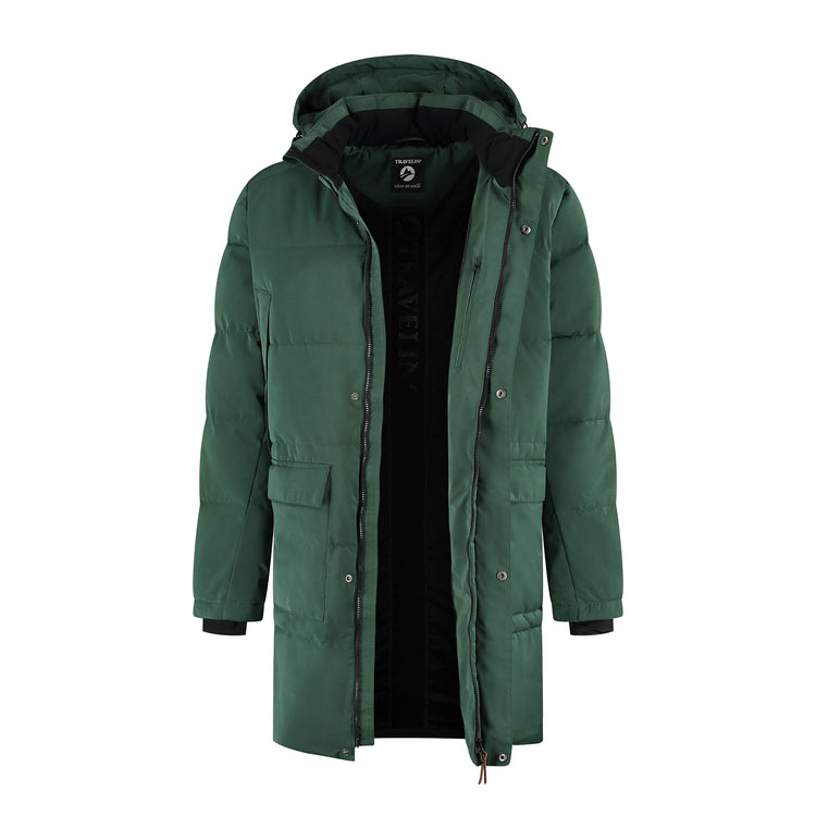 Ladan Men - Puffer jacket - Water-resistant - Dark green CVO