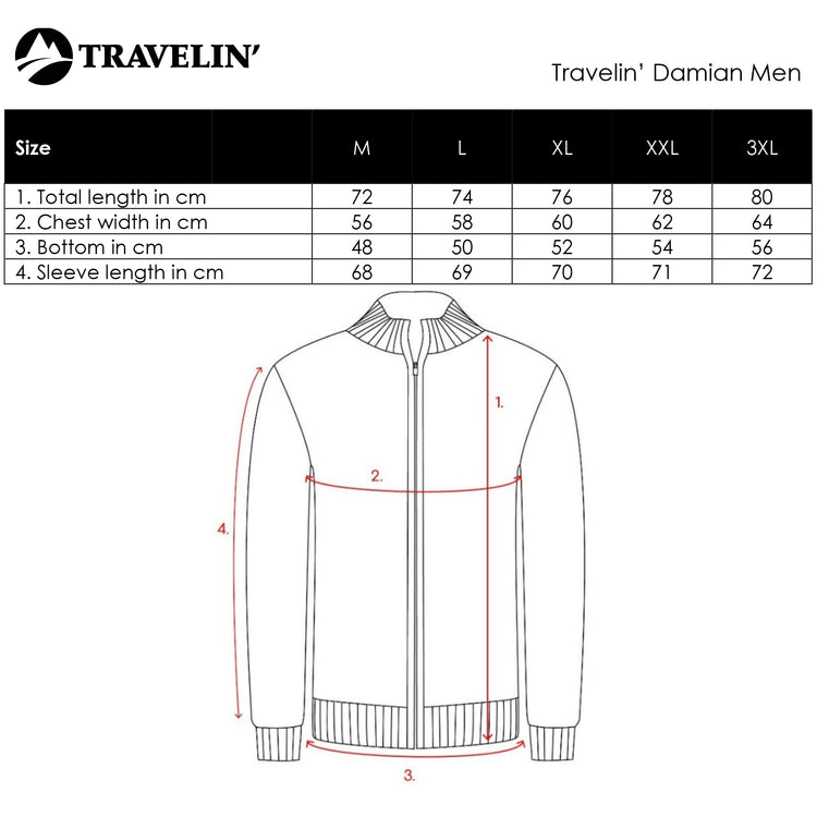 Damian Men - Outdoor cardigan - Padded - Sand SC