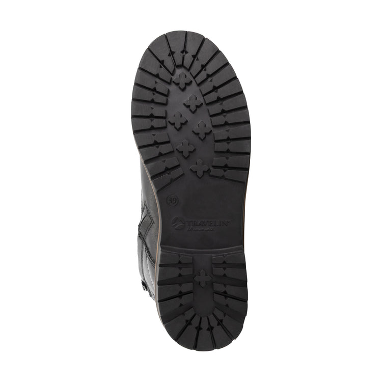 Larvik Women - Lace-up boots - Wool-lined - Black UNS