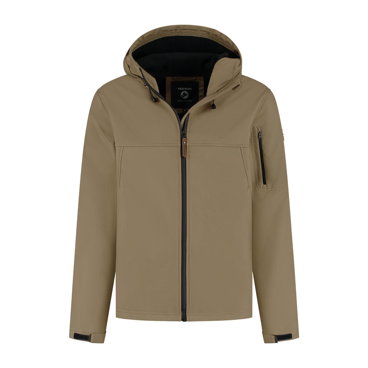 Stian - Waterproof softshell jacket - Men - Brown F