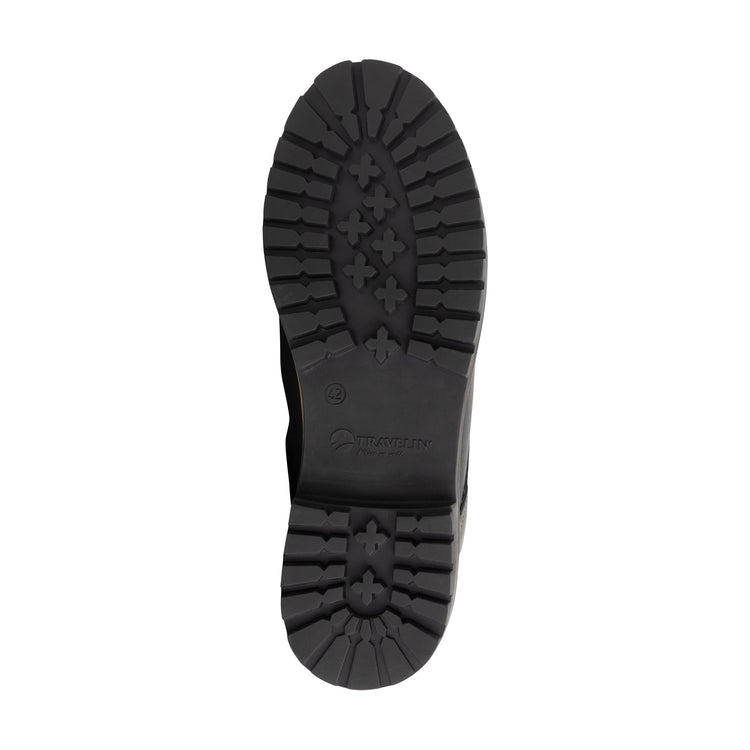 Rykken Men - Lace-up Boots with Zipper - Wool-Lined - Black UNS