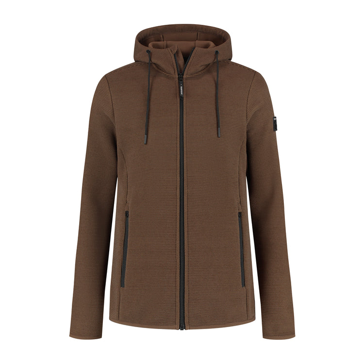 Tilde Women - Outdoor Vest - Fleece - Dark Brown F