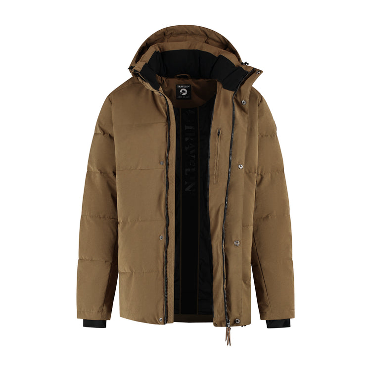 Sverger Men - Puffer jacket - Water-resistant - Brown CVO