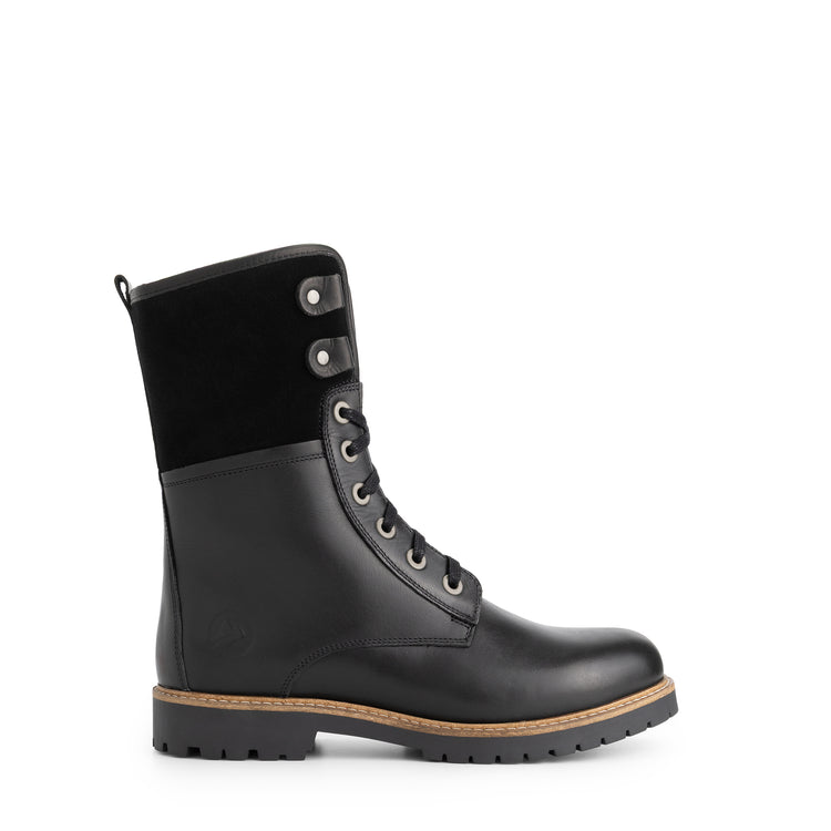 Kongea Women - Lace-up boots - Wool-lined - Black R