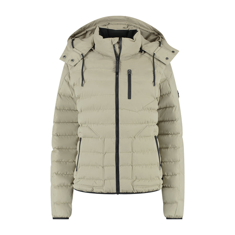 Sigrid Women - Puffer Winter Jacket - Waterproof - Light Brown F