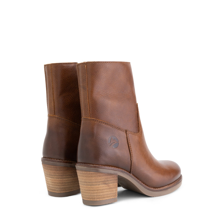 Isere - Leather ankle boots - Women - Cognac BD