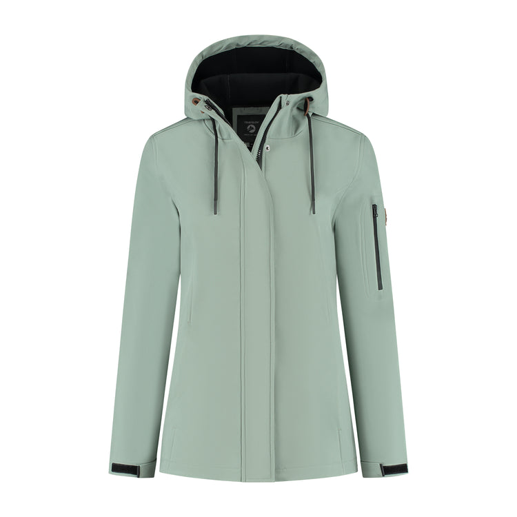 Malika - Waterproof softshell jacket - Women - Green F