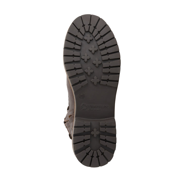 Kongsmark Women - Lace-up boots - Wool-lined - Dark brown UNS