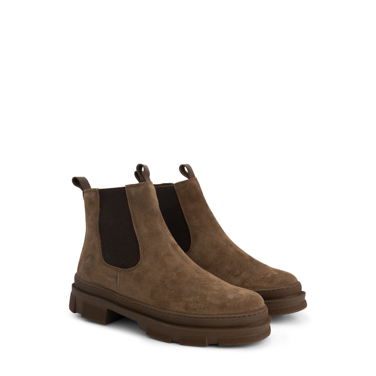 Travelin' Strilde Women - Chelsea boots - Wool-lined - Brown FRD
