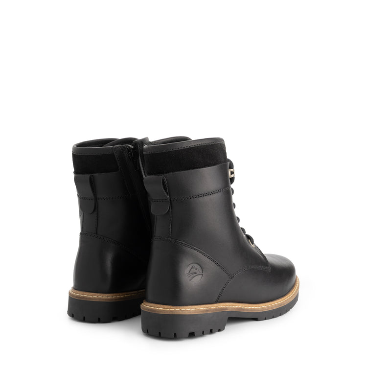 Larvik Women - Lace-up boots - Wool-lined - Black BD