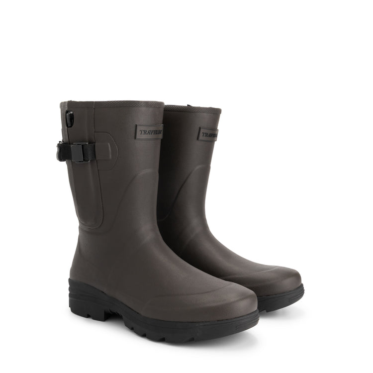 Svaneke Men - Rain Boots - Rubber Boots - Dark Brown FRD
