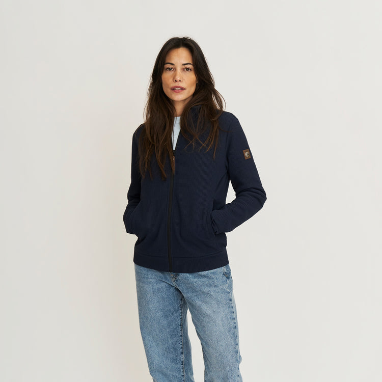 Pia Women - Outdoor cardigan - Navy MV