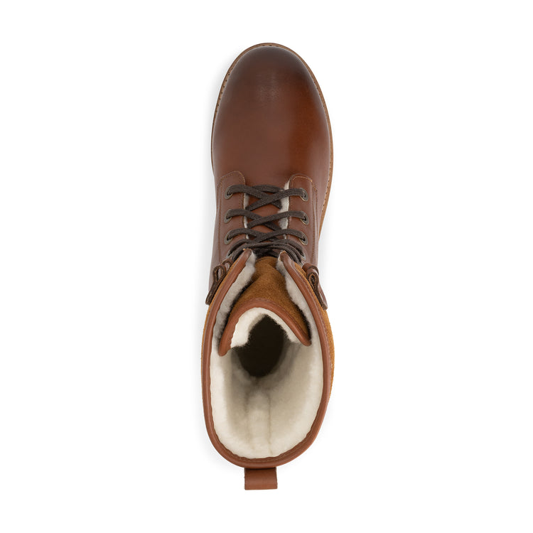 Jostedal Men - Lace-up boots - Wool-lined - Cognac UPS