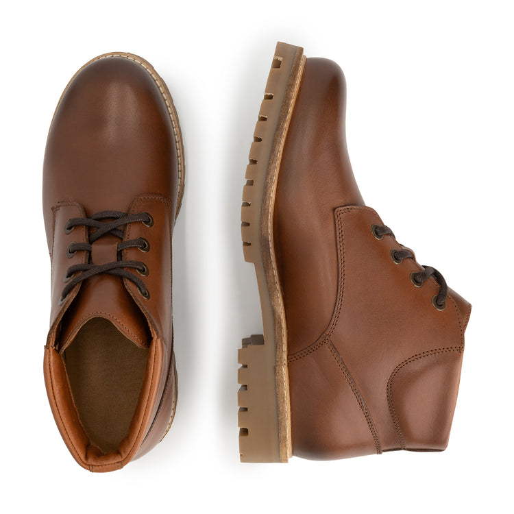 Tohuse Men - Lace-up boots - Leather - Cognac UPD