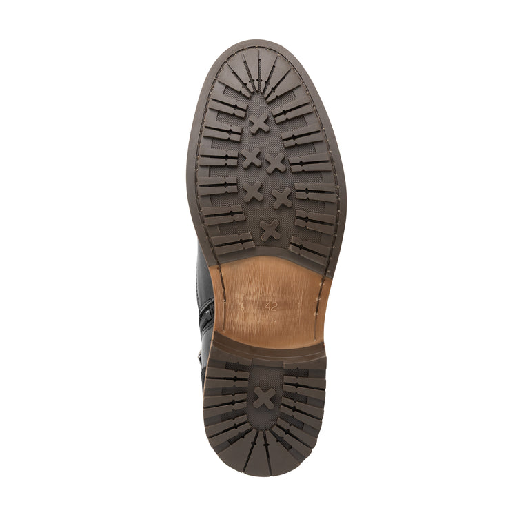 Walton Men - Lace-up shoes - Zipper - Leather - Black UNS