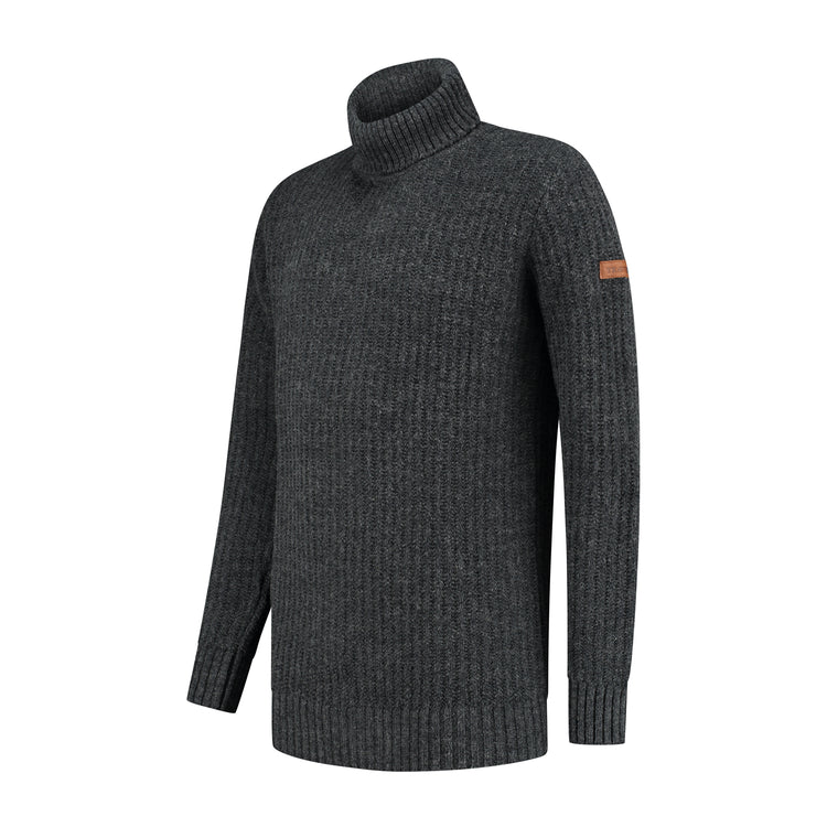 Turtleneck Boda Men - Knitted jumper - Antracite FL