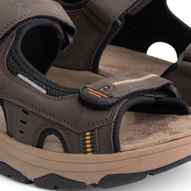 Brusdal Men - Hiking sandals - Dark brown DFW