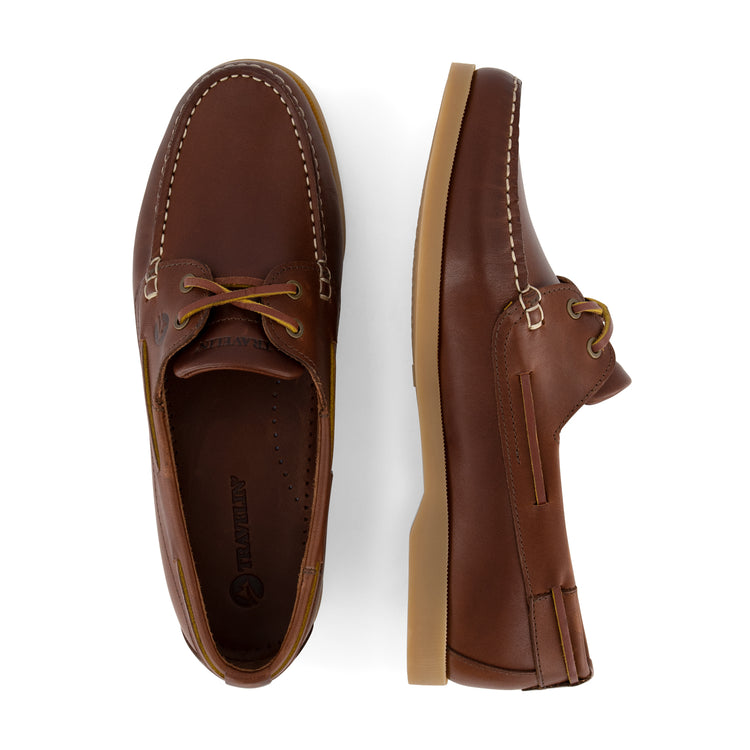 Exmouth Men - Boat shoes - Leather - Brown UPD