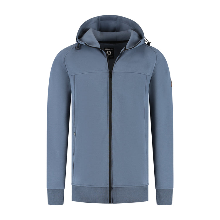 Stig Men - Outdoor cardigan - Sweater - Blue F