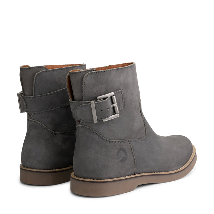 Louargat Women - Ankle Booties - Leather - Grey BD