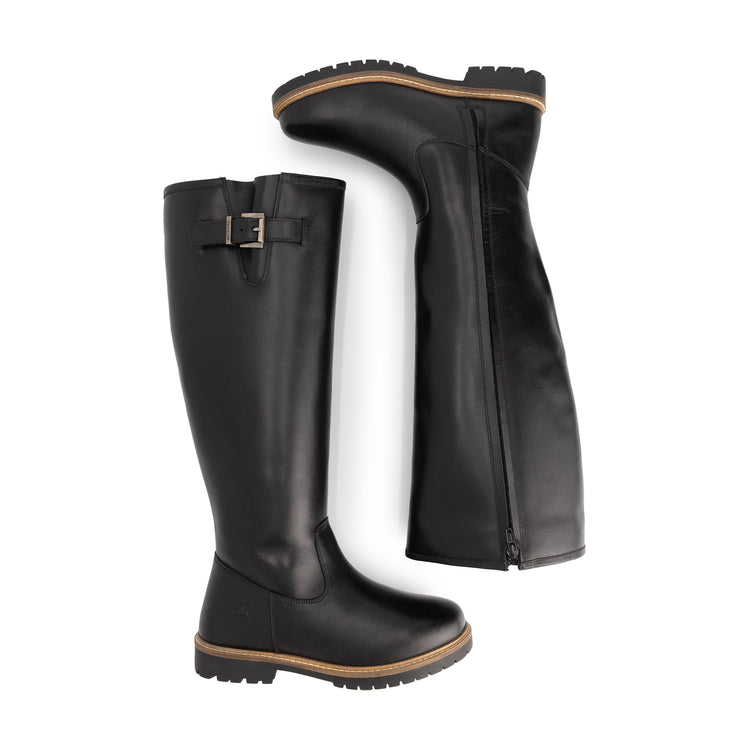 Dannemare Women - High boots - Wool-lined - Black UPD