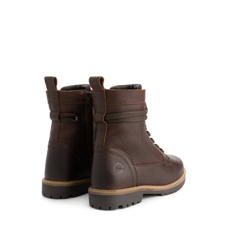 Kongsmark Women - Lace-up boots - Wool-lined - Dark brown BD
