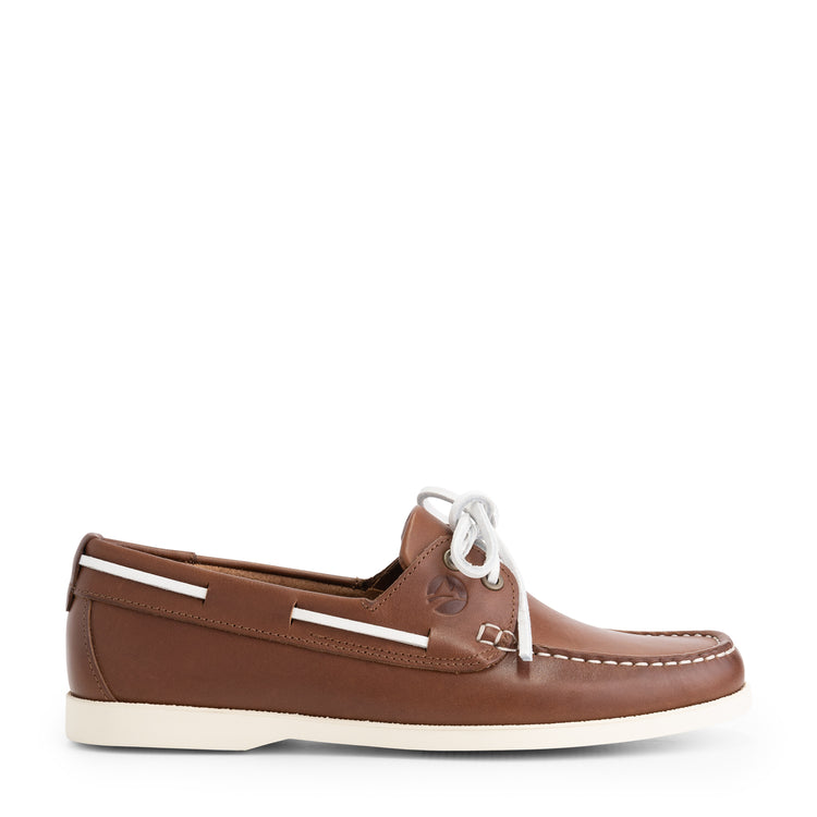 Exmouth Women - Boat shoes - Leather - Cognac R