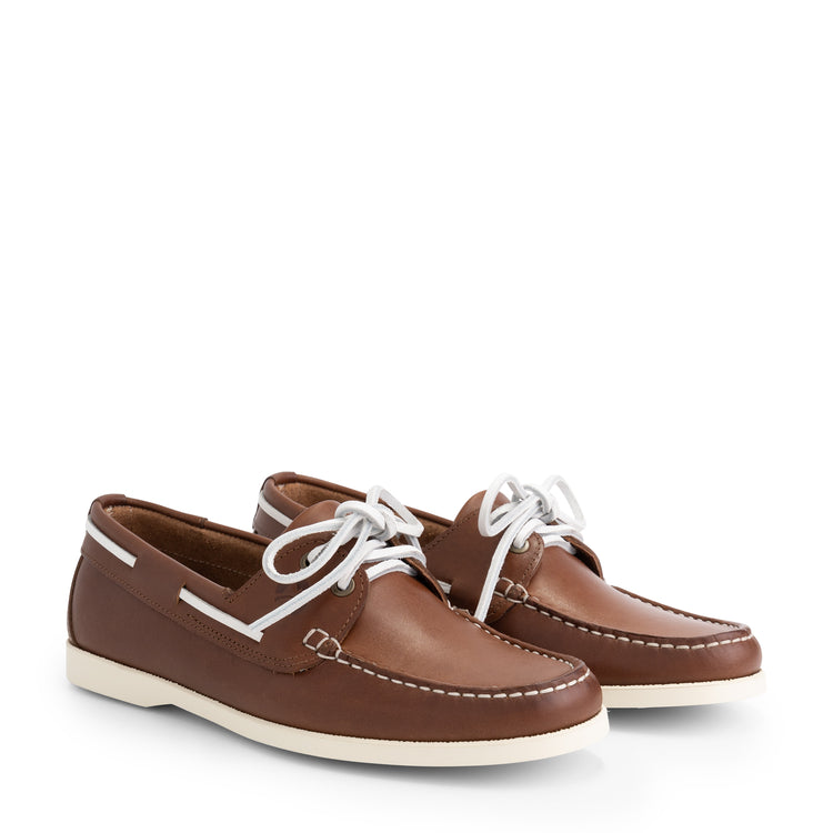 Ebeltoft Women - Boat shoes - Leather - Brown FRD