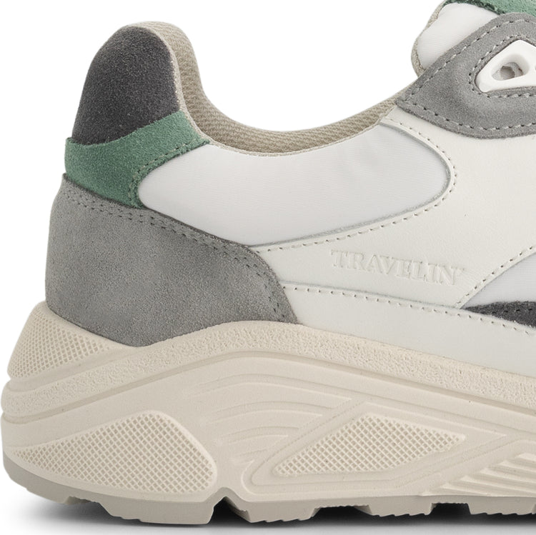 Romsey Men - Sneakers - Leather - Grey/Green DFH
