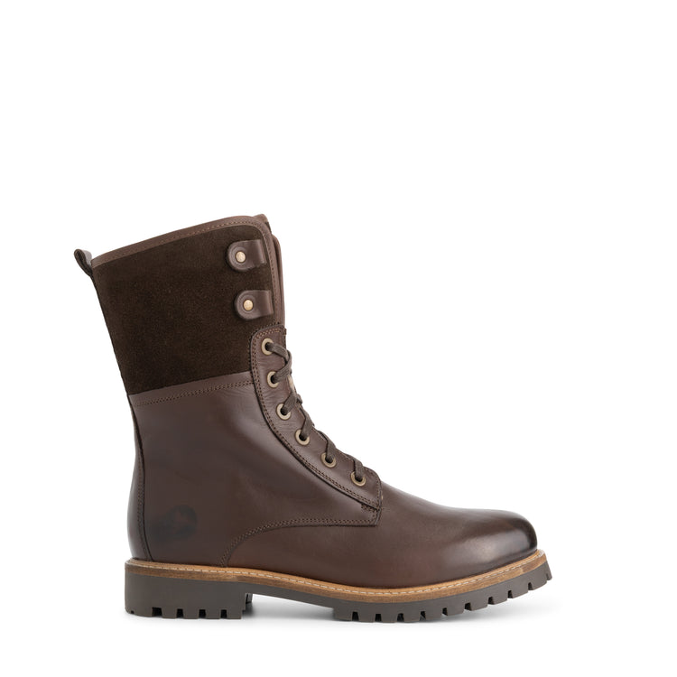 Jostedal Men - Lace-up boots - Wool-lined - Dark brown R