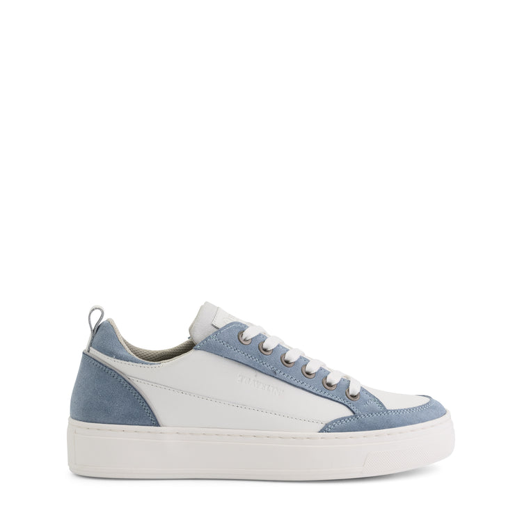 Caris Women - Sneakers - Leather - White/Light blue R