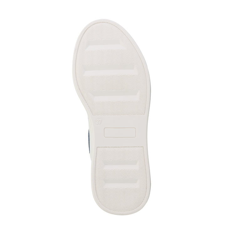Caris Women - Sneakers - Leather - White/Light blue UNS