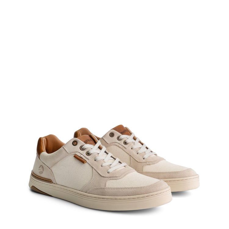 Bromley Men - Sneakers - Canvas and suede - White FRD