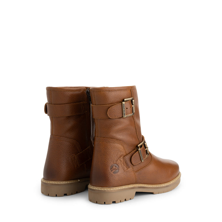 Trustrup Women - Biker boots - Wool-lined - Cognac BD