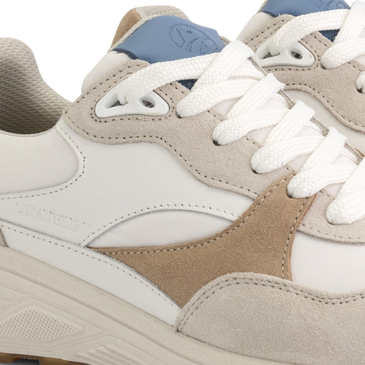 Rayleigh Women - Sneakers - Leather - Sand/Blue DFW