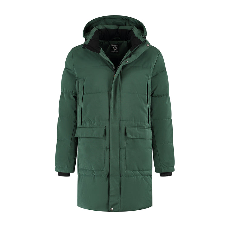 Ladan Men - Puffer jacket - Water-resistant - Dark green F
