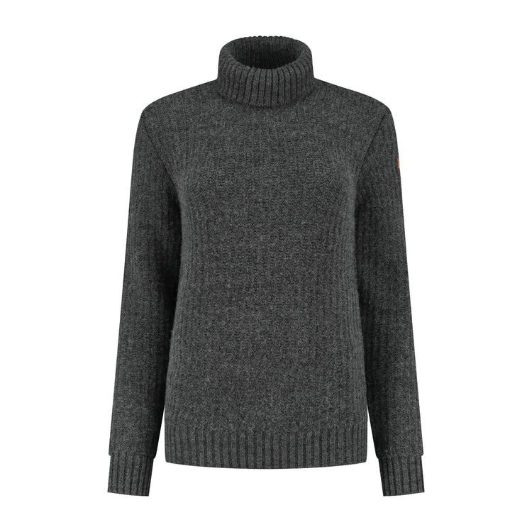 Turtleneck Boda Women - Knitted jumper - Antracite F