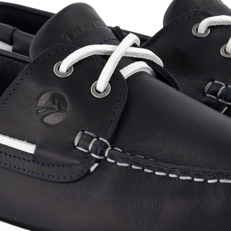 Eidfjord Men - Boat shoes - Leather - Navy DFW