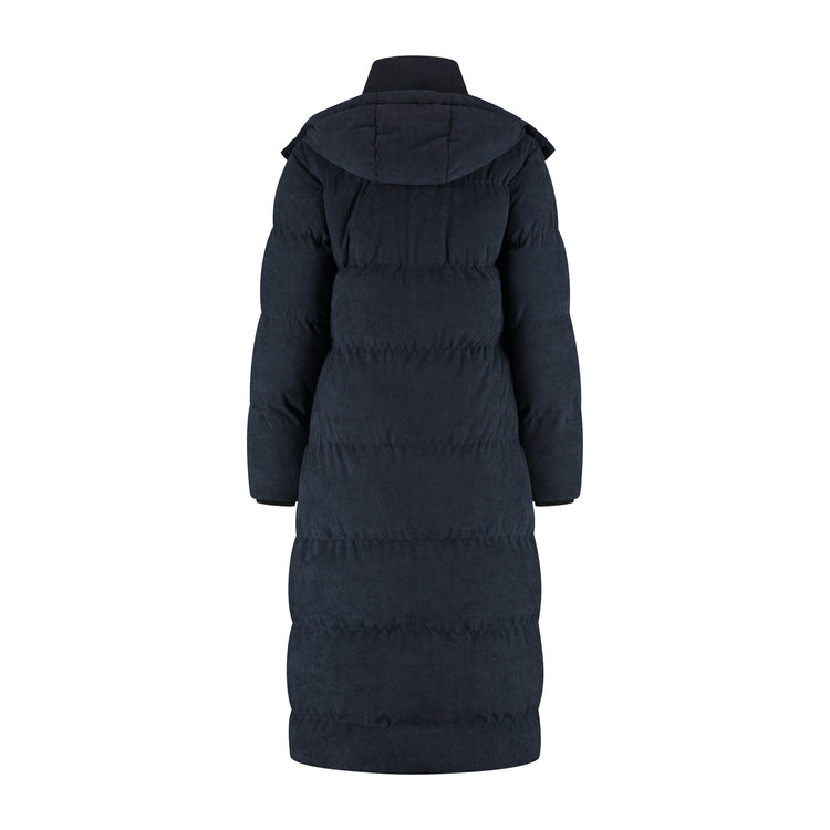 Unni Women - Puffer Winter Jacket - Corduroy - Navy B