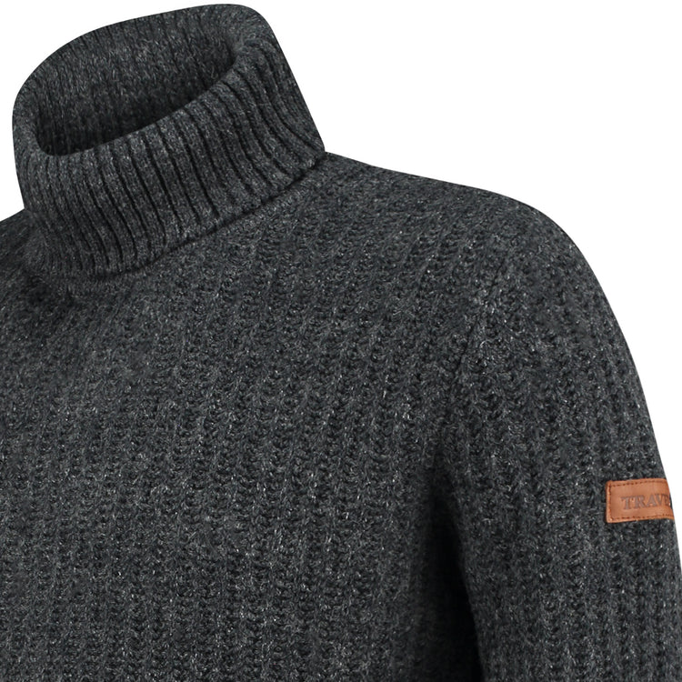 Turtleneck Boda Men - Knitted jumper - Antracite DCB