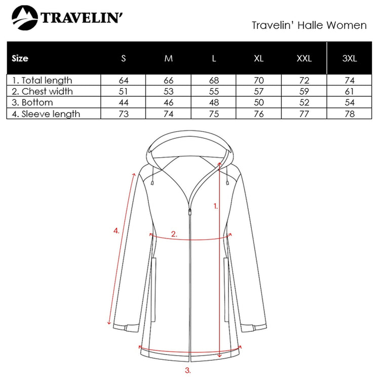 Halle Women - Hardshell jacket - Waterproof - Light blue SC