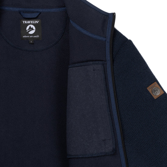 Lars Men - Outdoor cardigan - Navy DCI