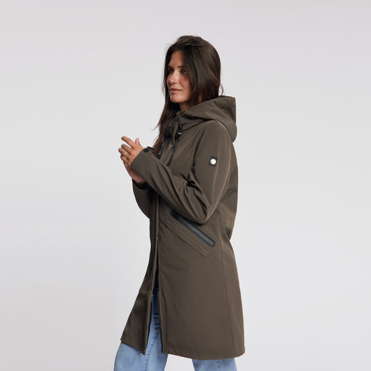 Nilda Women - Softshell Jacket - Waterproof - Dark Brown MV2
