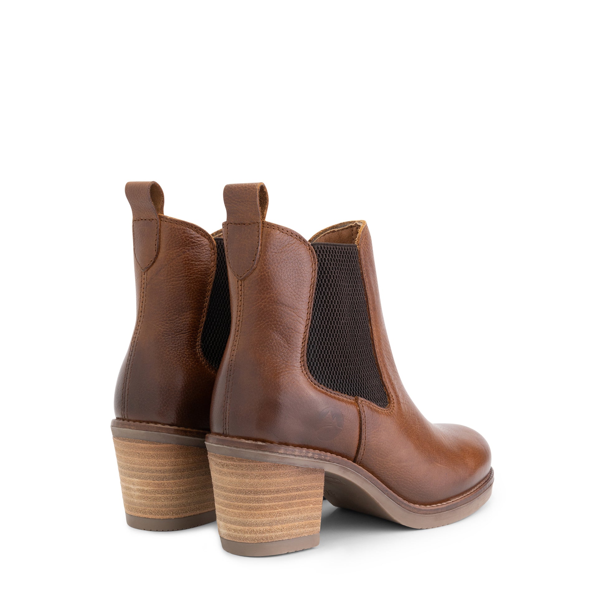 Ivry - Leather ankle boots - Women - Cognac BD