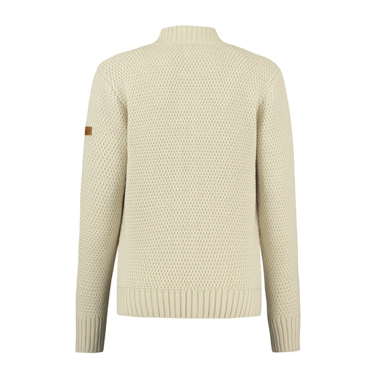 Kemi Women - Knitted Cardigan - Ecru B