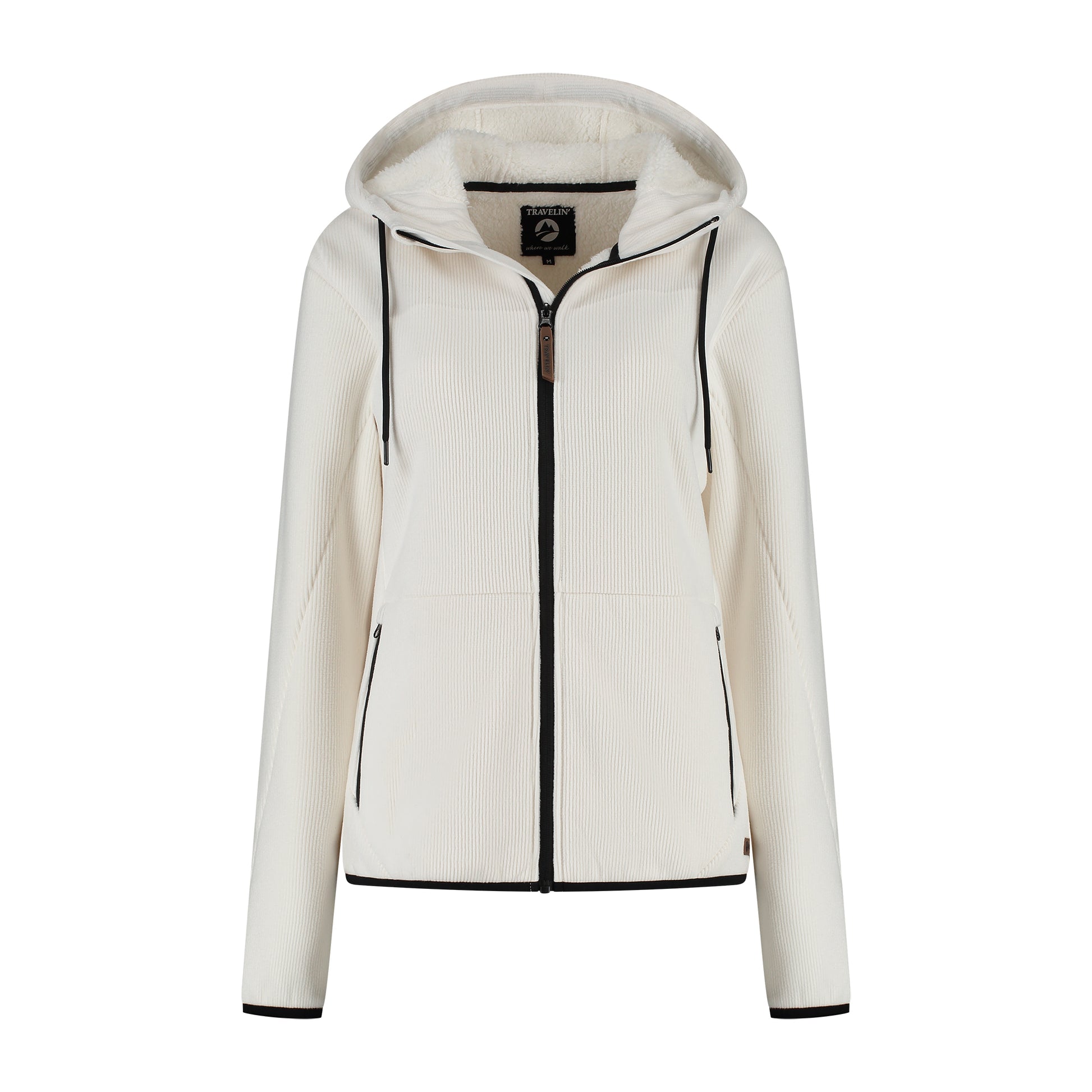 Kirsten Women - Hooded Cardigan - Fleece - Off white F