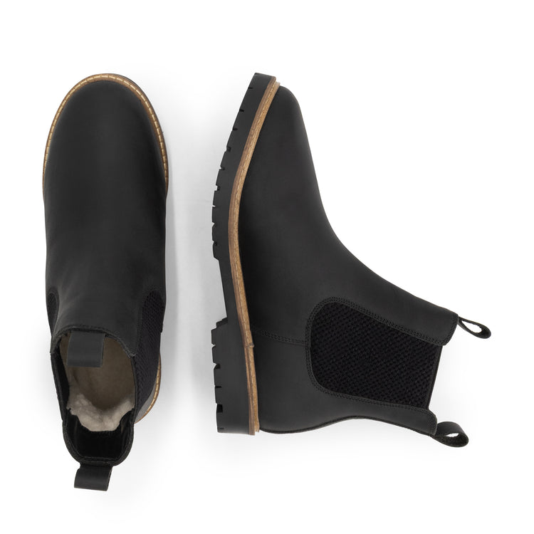 Thisted Women - Chelsea Boots - Wool-Lined - Black UPD