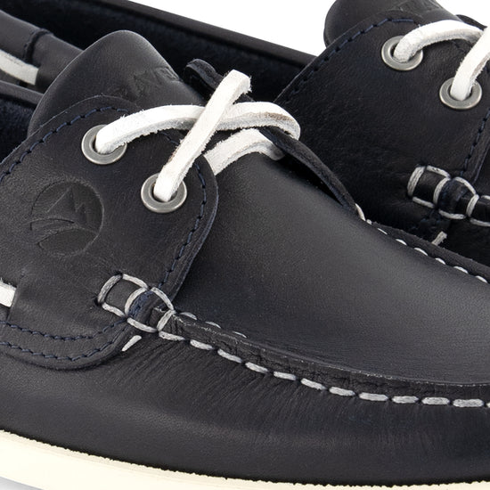 Exmouth Women - Boat shoes - Leather - Blue DFW